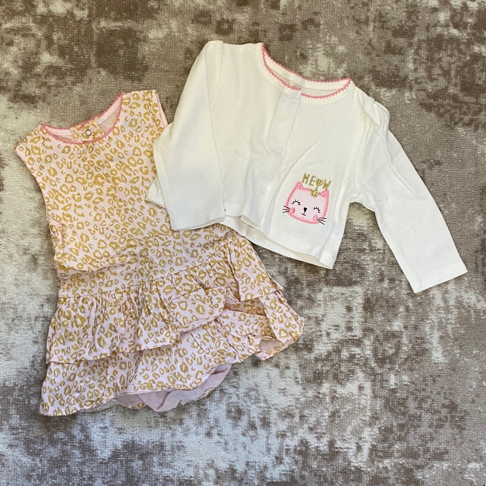 Dress and cardigan set